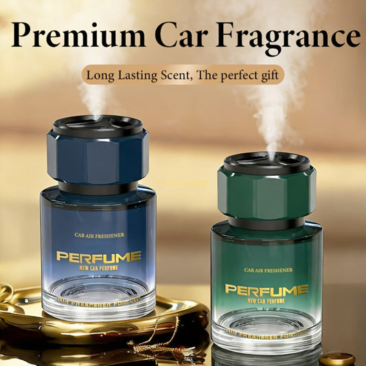 110 ml Cup-Holder Car Air Freshener Bottle in Classic Cologne or Azure Ocean Scent with Vented Top