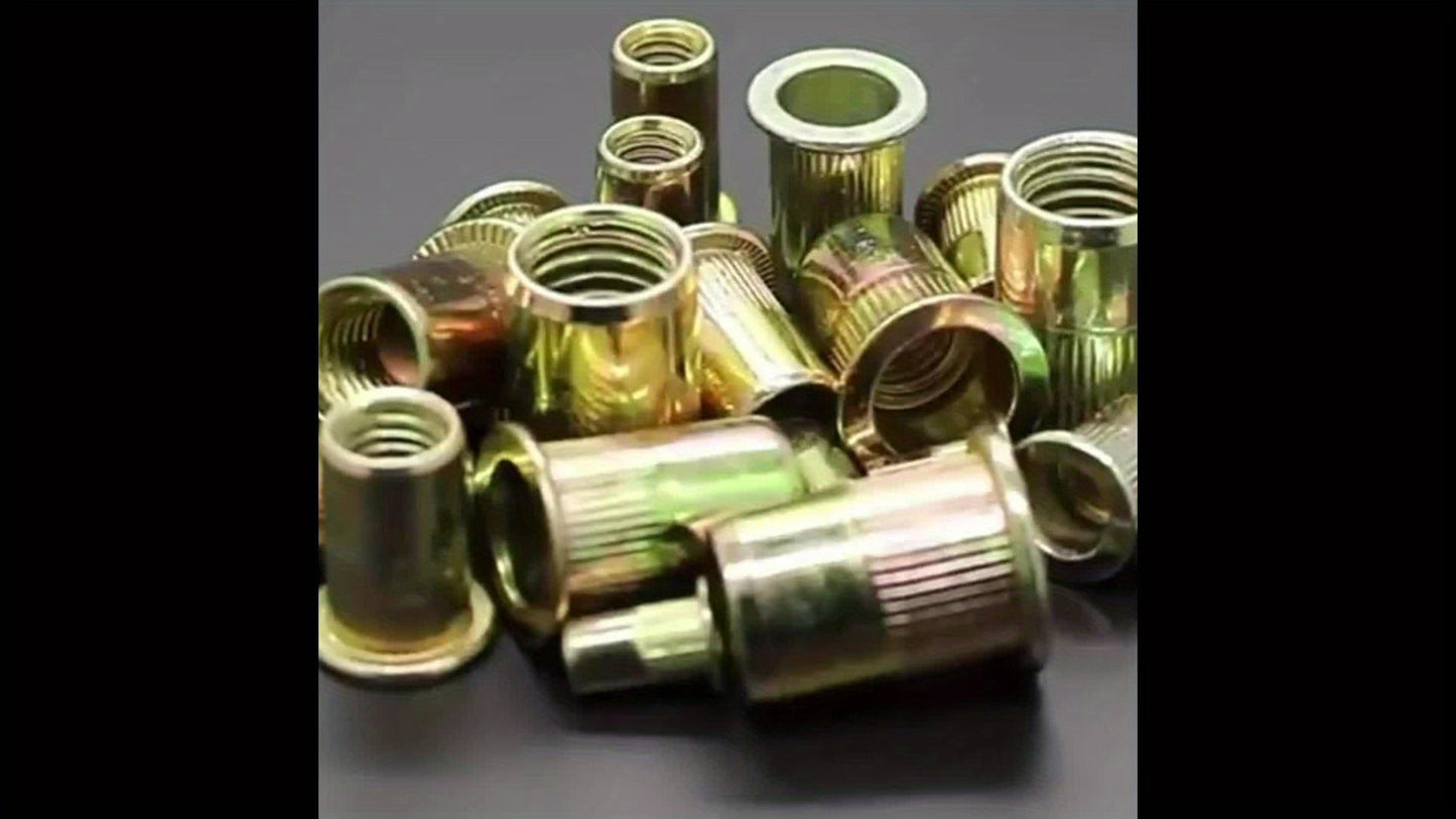 860pcs Rivet Nut Kit SAE UNC Assortment for Entryways, Bedrooms and Living Spaces, with the Listed Configuration