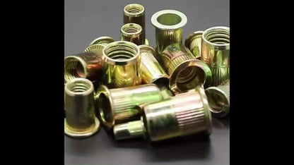 860pcs Rivet Nut Kit SAE UNC Assortment for Entryways, Bedrooms and Living Spaces, with the Listed Configuration