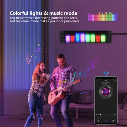 Flexible RGB LED Matrix Light Panel with USB Lead and Phone Controls in Three 4.72-Inch-Wide Size Options