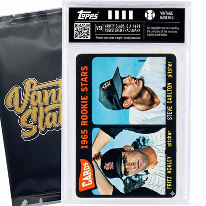 Sports Trading Cards, 1965 Topps-Labeled Baseball Mystery Vanity Slab with One Card for Display
