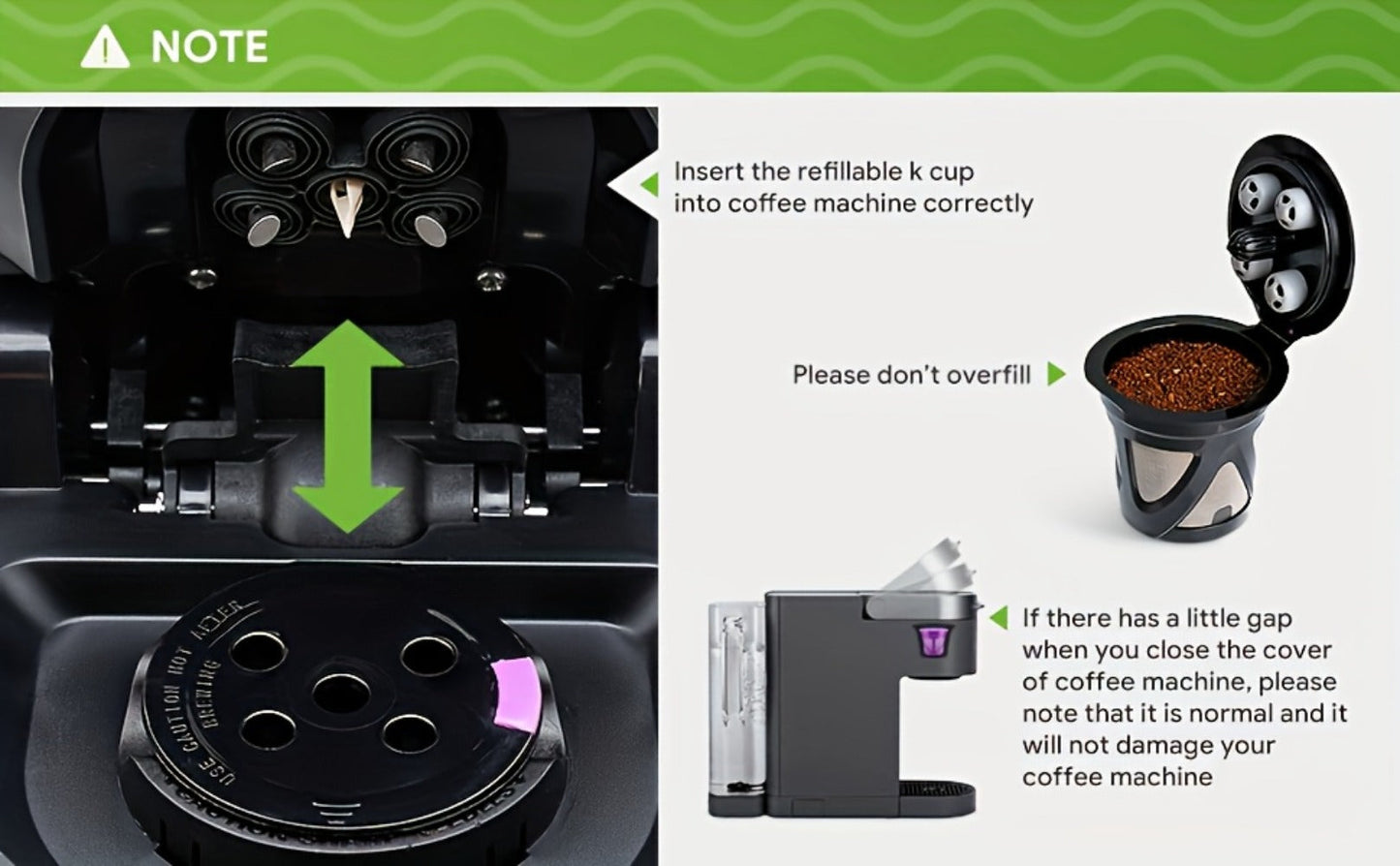 Reusable K-Cup Coffee Pods Set of 6, Refillable Coffee Filters Compatible with Keurig K-Supreme & K-Supreme Plus