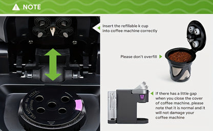 Reusable K-Cup Coffee Pods Set of 6, Refillable Coffee Filters Compatible with Keurig K-Supreme & K-Supreme Plus
