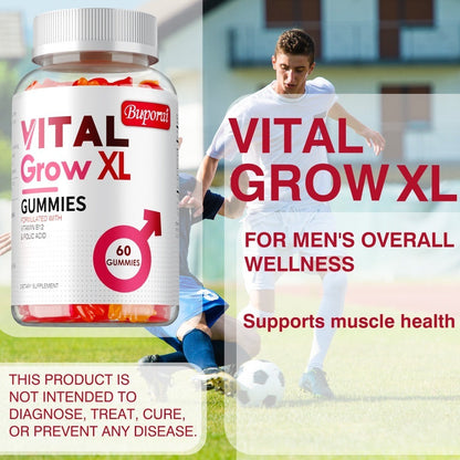 Dietary Supplement Gummies with Buporai Label, Apple Cider Vinegar, Mineral Blend and 60 Count