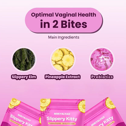 Feminine Probiotic Gummies 60-Count 30-Day Supply with Bacillus Coagulans & Slippery Elm - pH for Bath Time, Home Spa and Personal Care