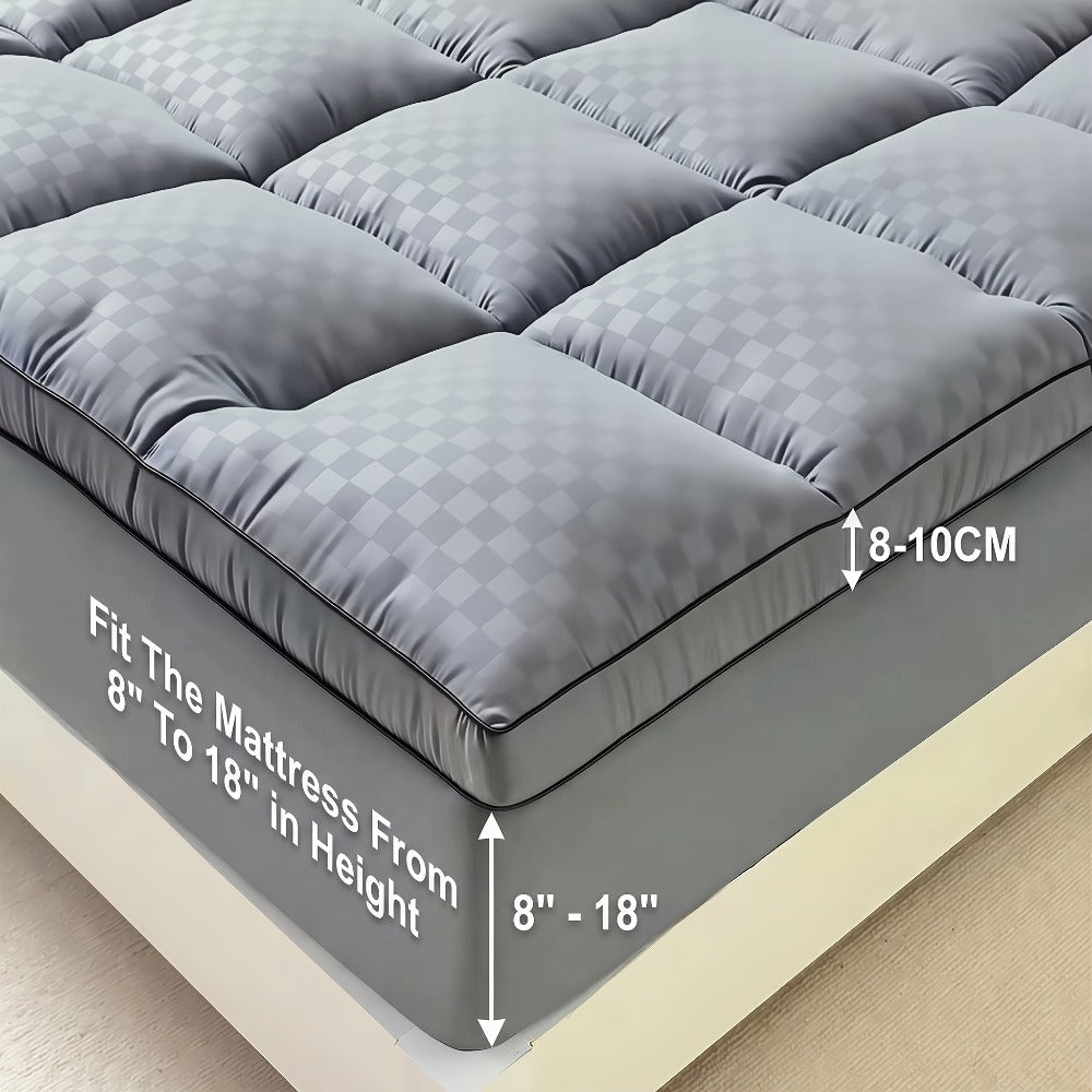 Quilted Fitted Mattress Protector in Four Colors and Twin through California King Size Checkouts