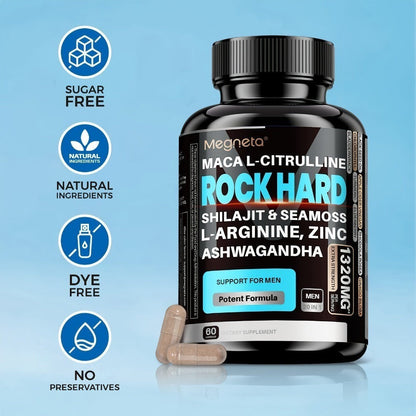 Men's Daily Fuel Supplement 2-Pack, Blue Strength 5-in-1 Formula with Maca, Ashwagandha, Tongkat Ali
