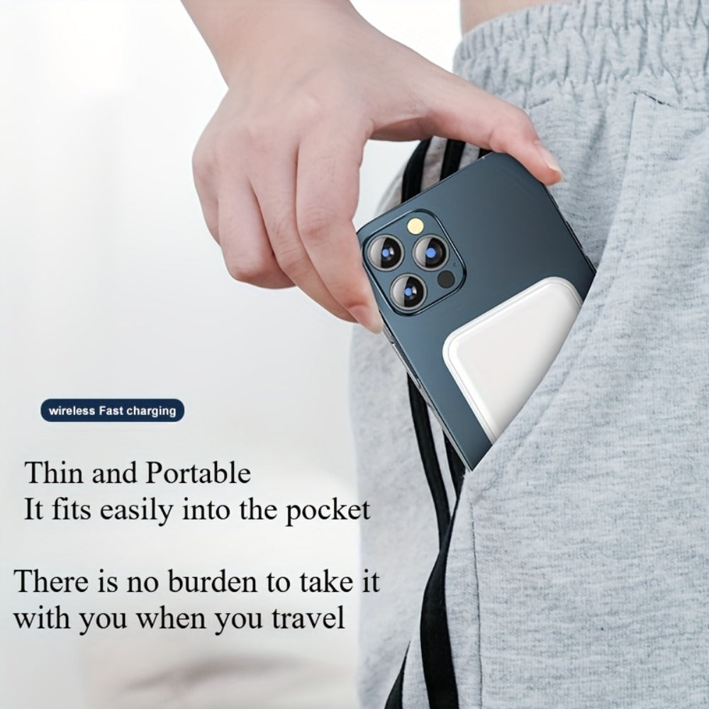 Power Bank Magnetic 5000mAh or 10000mAh with 5W Wireless Charging, LED Display and Dual Inputs