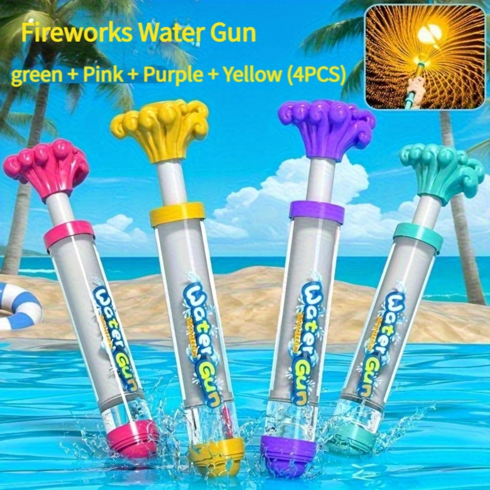 Firework Spray Wand Toy 4 Pack Colorful Water Sprayer for Pool Party Wedding Outdoor Celebration