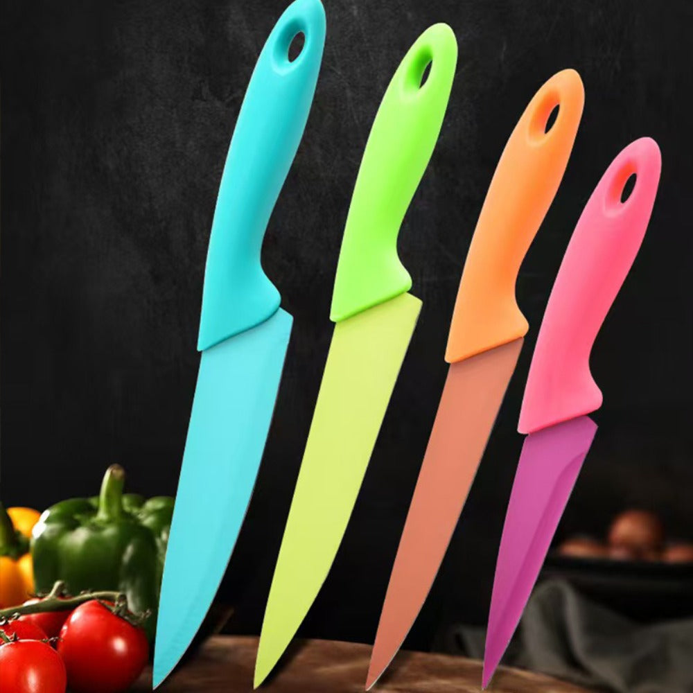Paring Knife Set 4-Piece, 3 Inch Ultra Sharp Stainless Steel Blade Fruit and Vegetable Peeling Knife with PP Handle