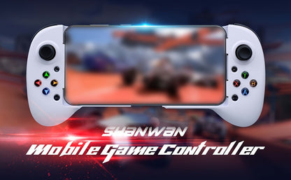 Wireless Mobile Gaming Controller Bluetooth 5.0 Retractable Gamepad, ShanWan Q13 for iPhone Android PC Steam
