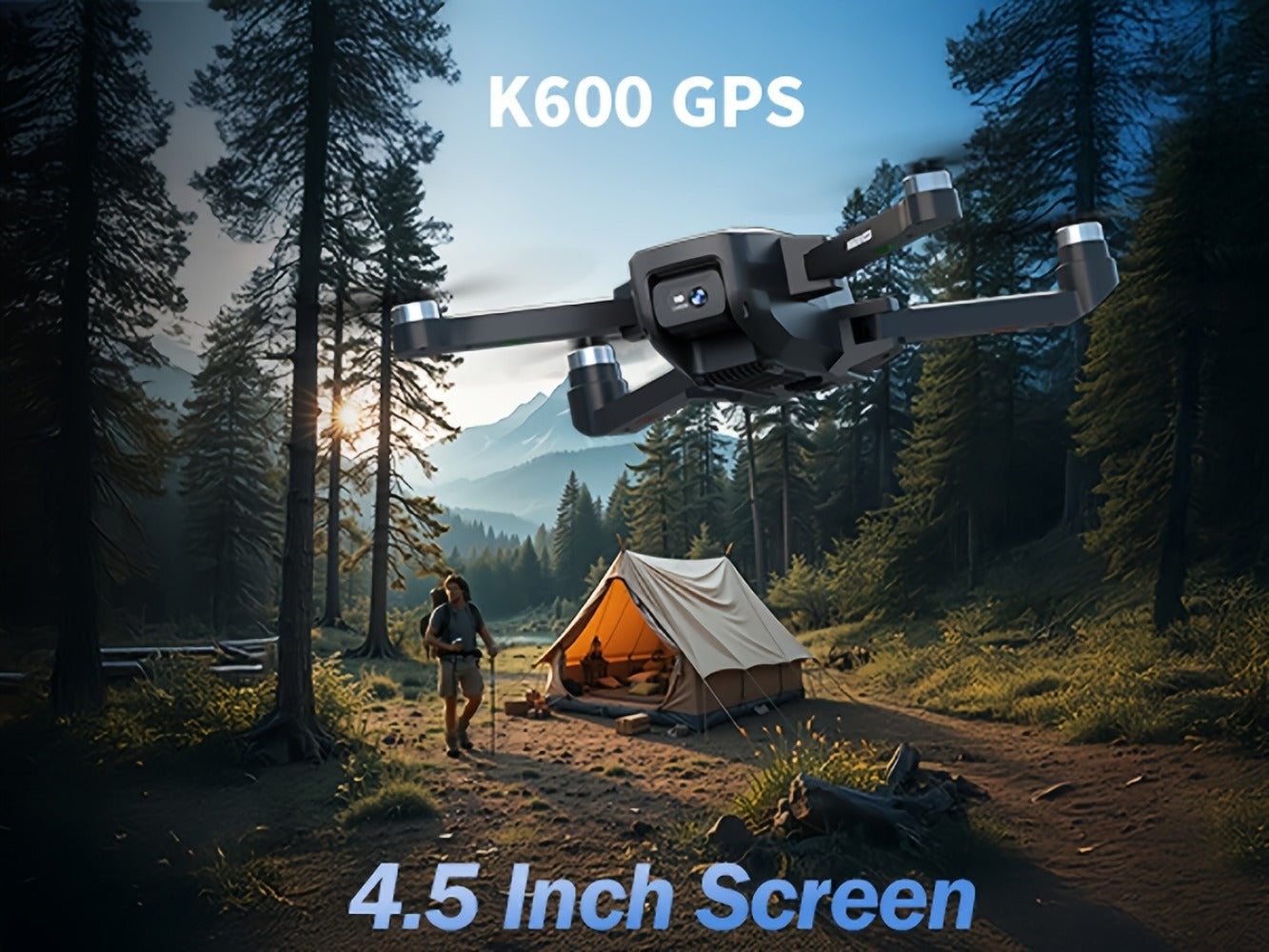 GPS Follow Me Drone Under 250g 4.5 Inch LCD Screen Camera Drone Auto Return with the Listed Color, Size or Set Options for Everyday Use