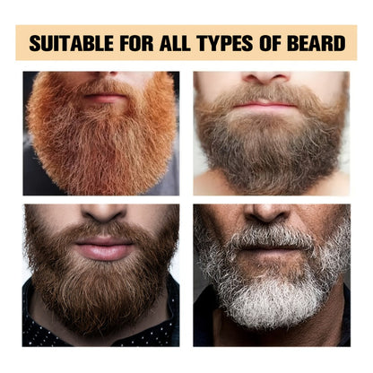 Men's 3-in-1 Black Hair & Beard Dye Shampoo, 8-Minute Gray Coverage, Ammonia-Free Natural Color