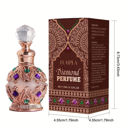 Arabian Perfume for Women Diamond Bottle EDT, Ocean Flower Vanilla Musk Fragrance Spray, Diamonds Woody & Diamond Crown Styles