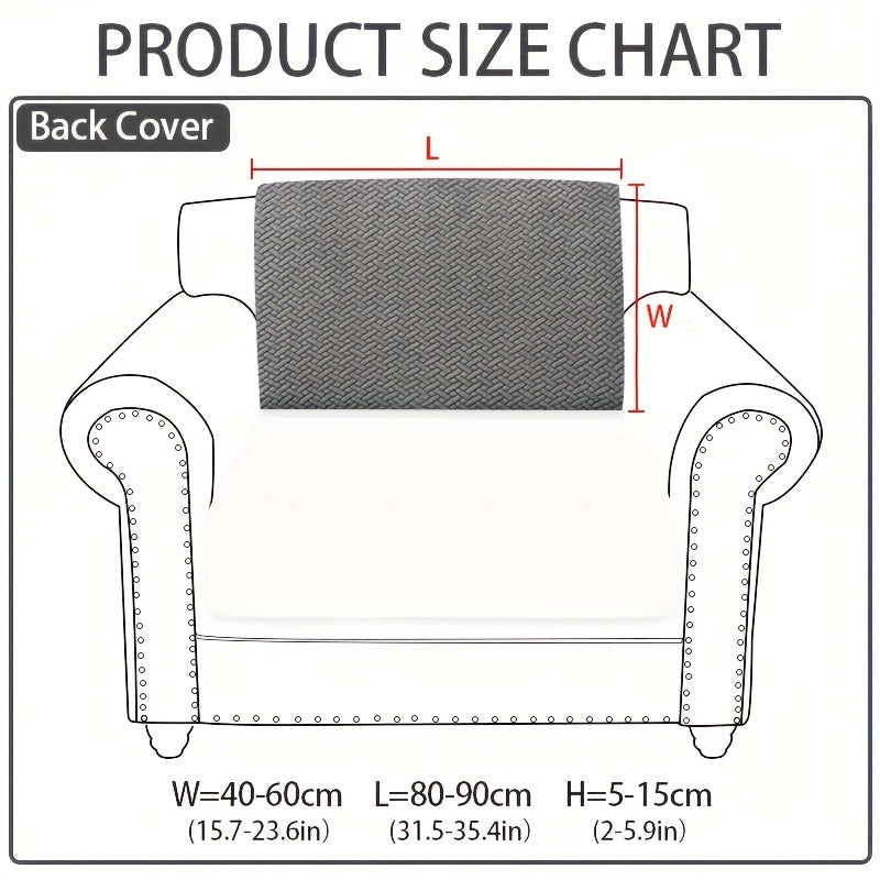 Sofa Cover Sectional Panel Options for Single to 4 Seats, Chaise, Armrest Pair or Backrest in Five Colors