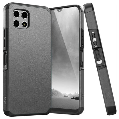Phone Case Dual-Layer PC and TPU Cover for T-Mobile Revvl 7 5G in Red, Purple, Pink, Black, Gray or Blue
