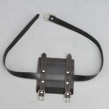Sword Belt Holster with Dual Buckle Loops in Black or White for Katana-Style Costume Props