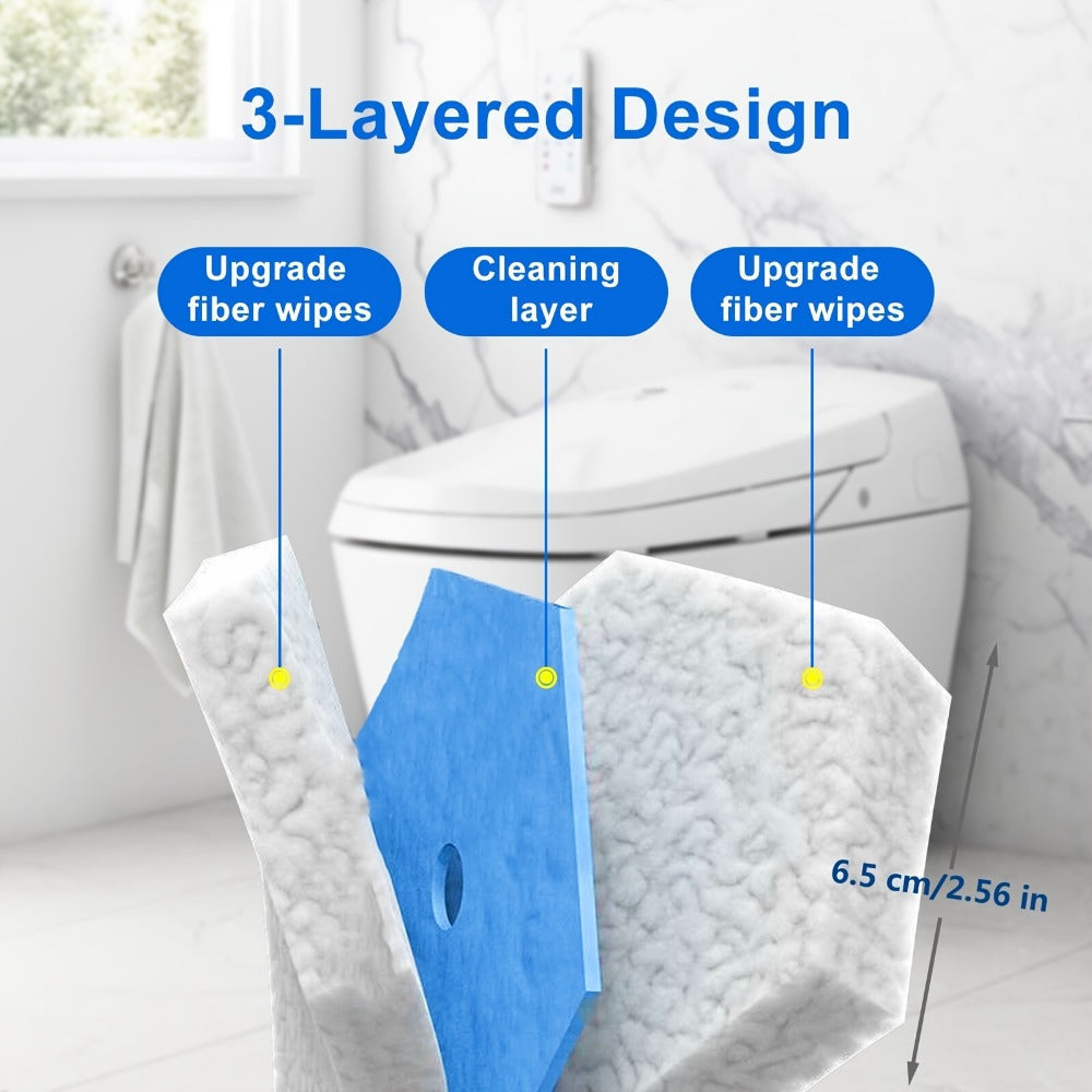 Disposable Toilet Wand Refills 120 or 58 Count Compatible with Clorox ToiletWand Upgraded for Entryways, Bedrooms and Living Spaces