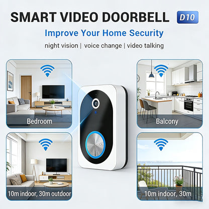 Wireless Security Camera Rechargeable Battery, No WiFi No Internet AP Hotspot, IR Night Vision, Two-Way Audio