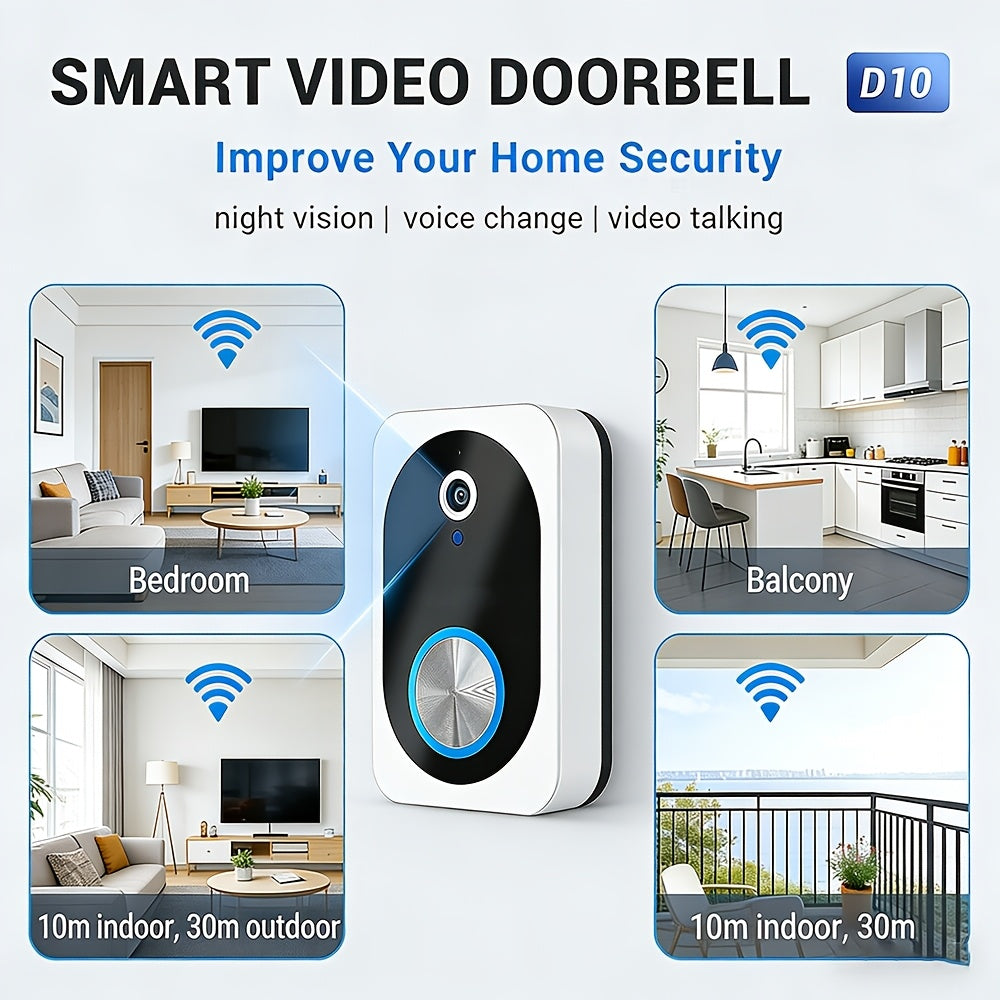 Wireless Security Camera Rechargeable Battery, No WiFi No Internet AP Hotspot, IR Night Vision, Two-Way Audio