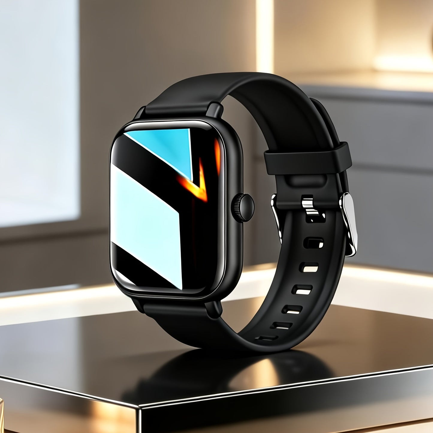 Smartwatch Couple's Set with Voice Assistant – Wireless Calling, Built-in Speaker, Music Control, Fitness Tracker – Matching His