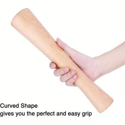 Wooden Sauerkraut Pounder for Mason Jars – 11.6 Inch Solid Wood Fermentation Tamper Kraut Pounder Pestle for Vegetable Fermentation
