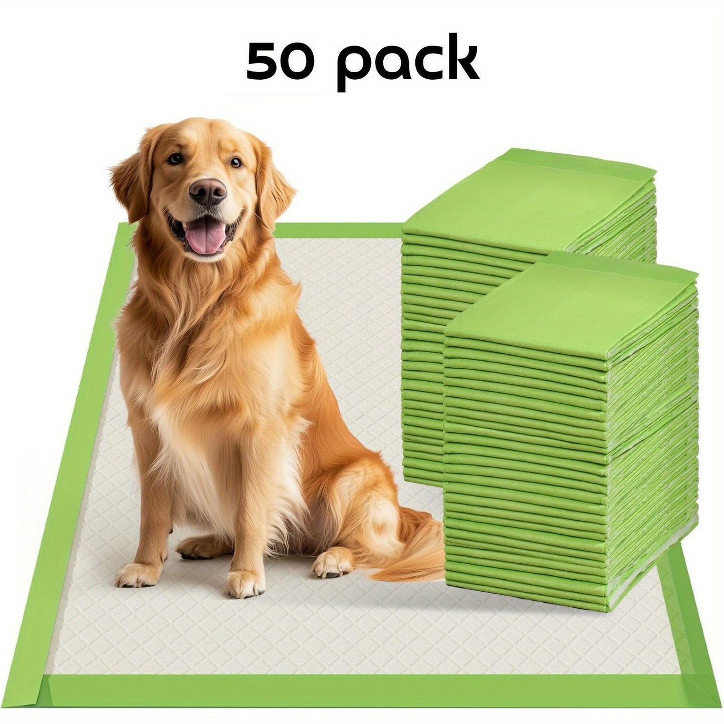 Puppy Pee Pads Jumbo Extra Large for Big Dogs – 6-Layer Heavy Duty Leakproof & Odor Control, Quick-Dry Super Absorbent Training Pads