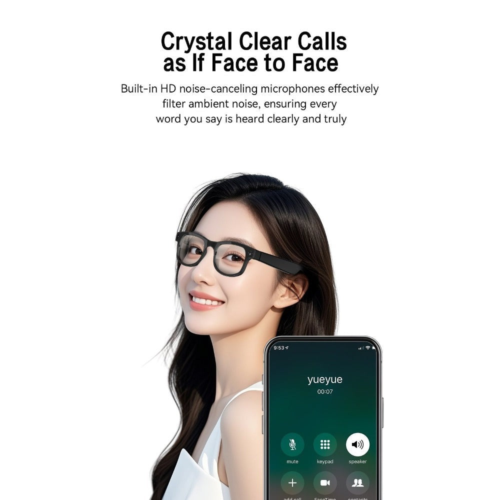 Smart Glasses with Camera and Bluetooth, 8MP Camera Eyewear with Translation, Object Recognition, Touch Control and Bluetooth Audio