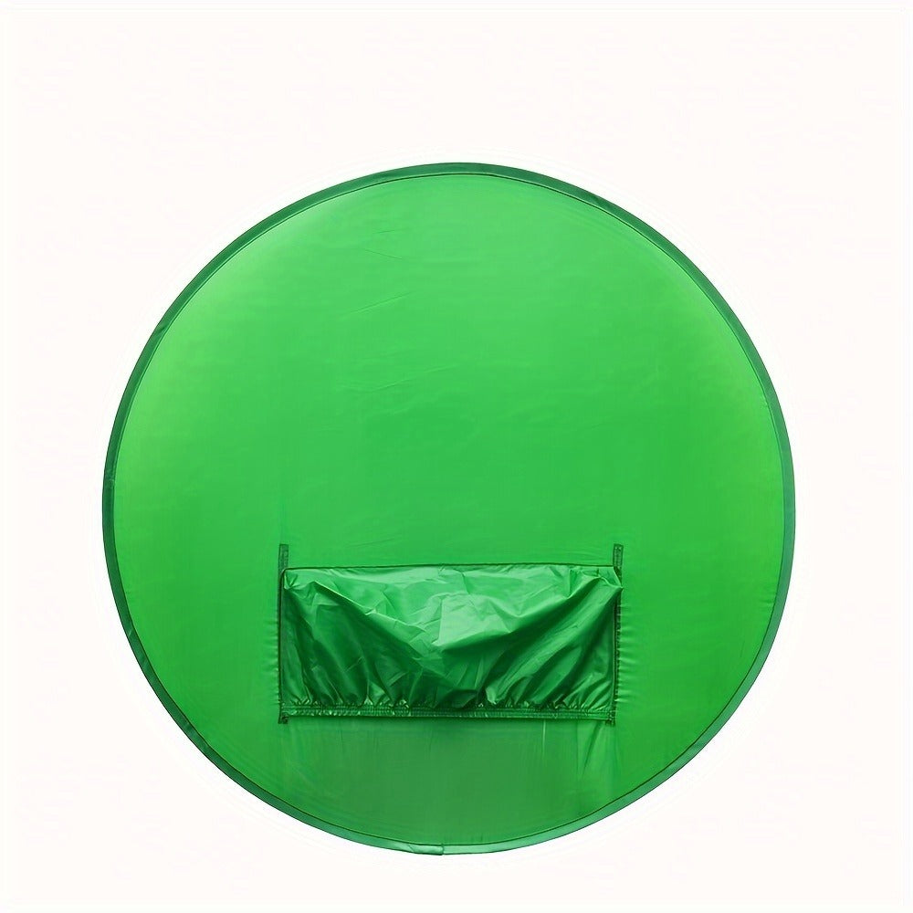 Chair Mount Green Screen Backdrop Collapsible Chroma Key Background for Streaming Vlogging Video Calls Zoom Portable Wrinkle-Resistant