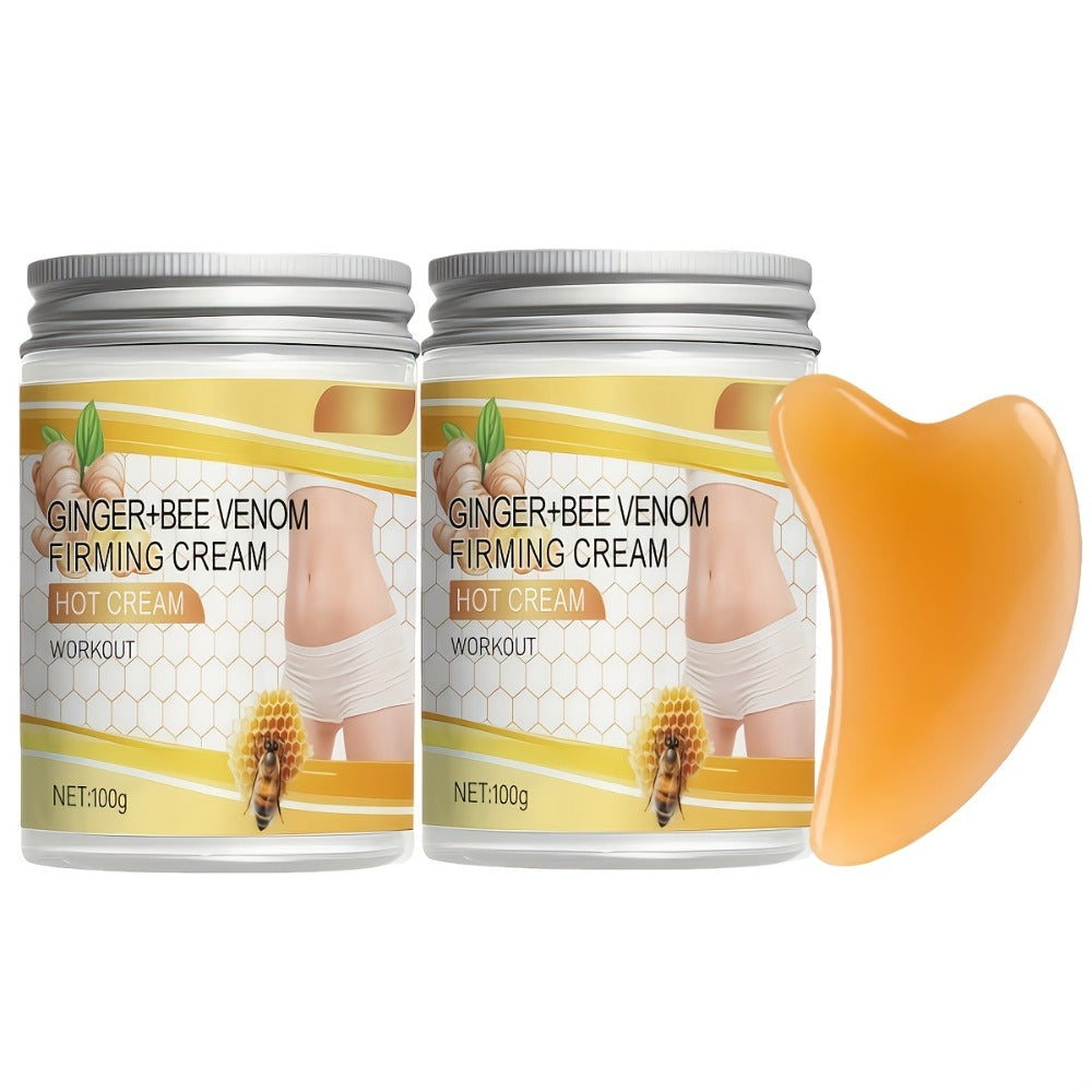 Body Firming & Tightening Cream 3-Piece Set with Bee Venom – Instant Lifting for Arms, Abdomen, Legs & Buttocks