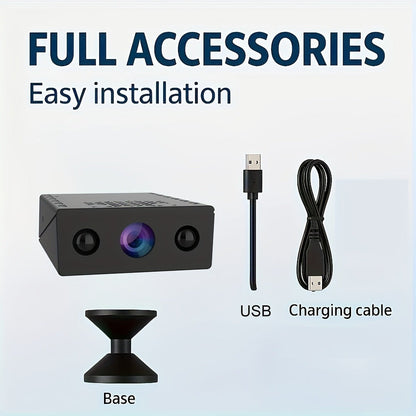 Mini Security Camera No WiFi No Internet Needed, Full HD 1080P Wireless Indoor Camera Built-In AP Hotspot