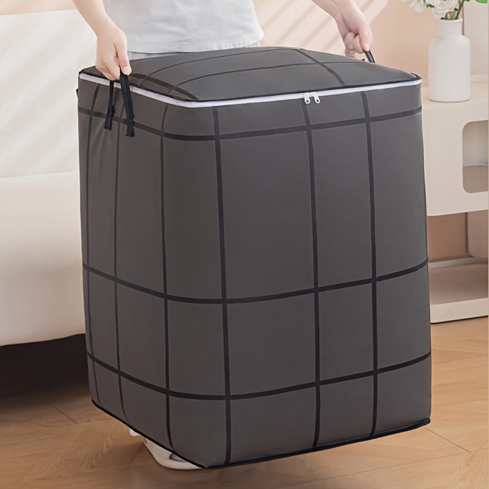 Clothing Storage Organizer Bags 3-Piece XL Foldable Set with Reinforced Handles and Zippers