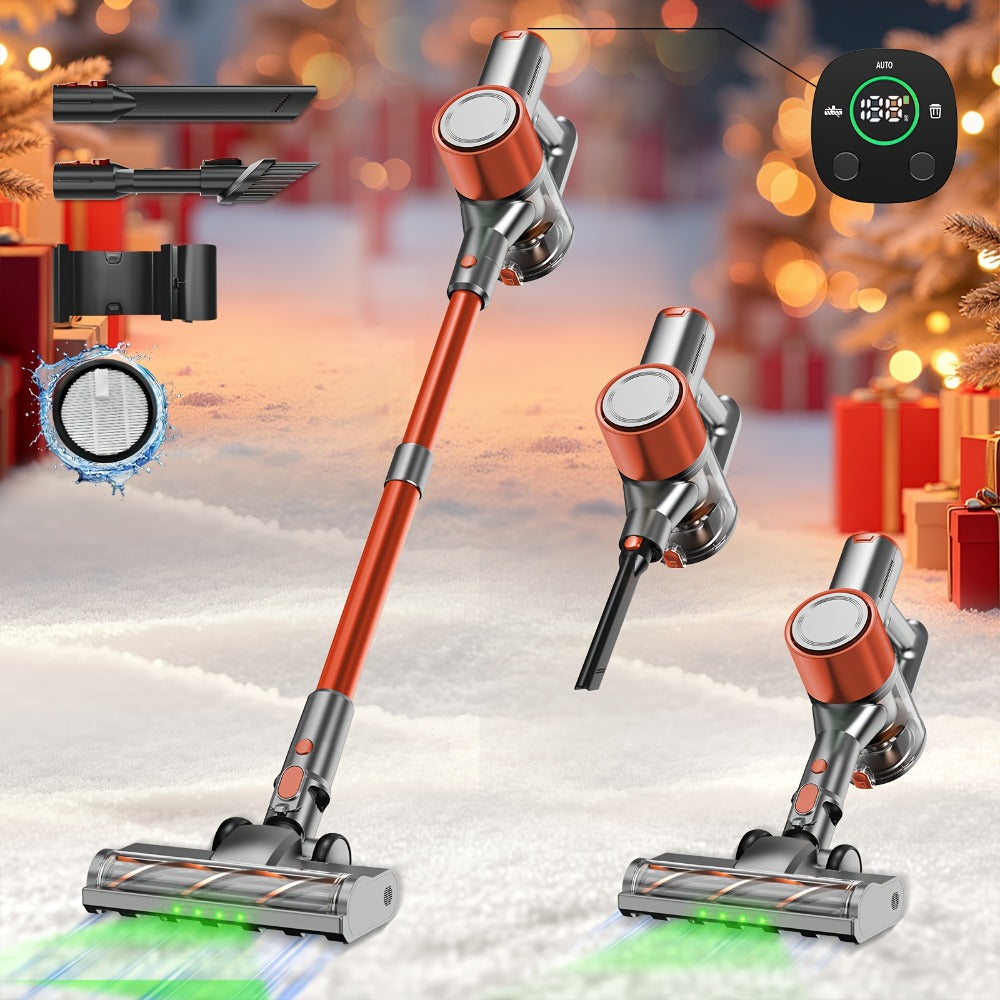 Cordless Stick Vacuum Cleaner 70KPa Brushless Motor 45-Min Runtime for Pet Hair Carpet Hard Floor Dust with Cord & Cordless Modes