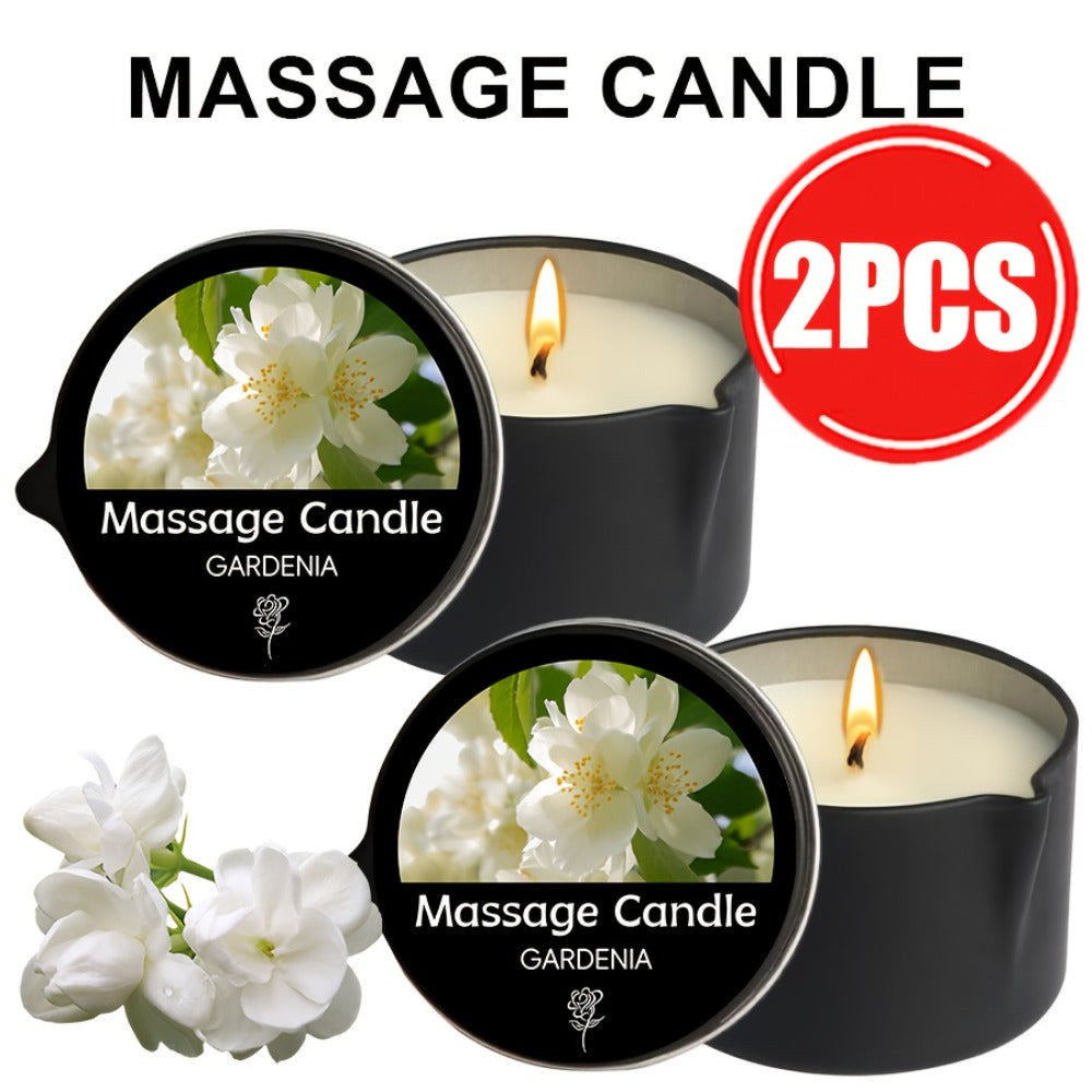 Luxury Soy Wax Candle 2-in-1 Massage Body Oil Essential Oil 20+ Scents 1pc 2pcs 6pcs Warm Moisturizing Lotion Spa Nail Salon Wedding