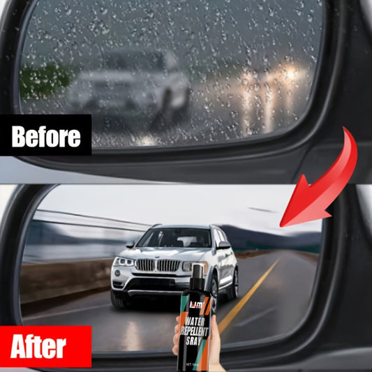 Car Windshield Waterproof Anti-Fog Spray 3.38oz – Hydrophobic Glass Coating | Oil Film Remover | Rain Repellent for Car Windows