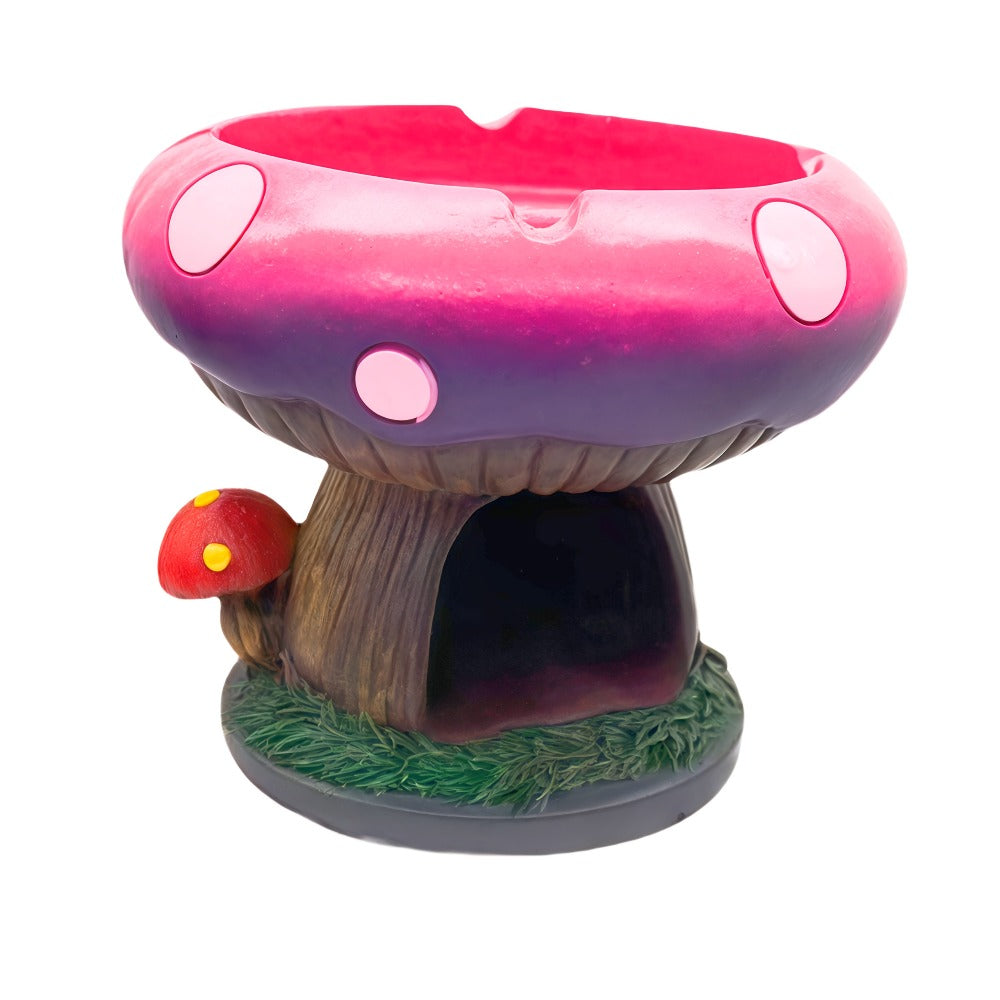 Mushroom Ashtray with Storage Compartment Whimsical Resin Mushroom Shaped Ashtray 5.3x4.5 for Entryways, Bedrooms and Living Spaces