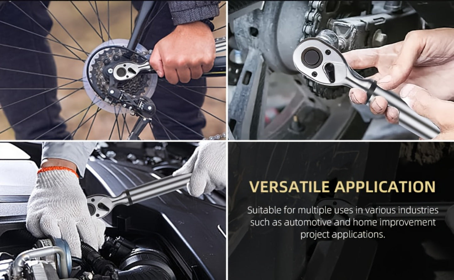 Digital Torque Wrench – 1/2" & 3/8" Drive, ±1% Accuracy, LED & Buzzer Alert, 4 Units, 500 Data Sets, Preset P1-P8