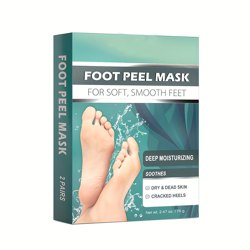 Foot Peel Mask Exfoliating Socks Dead Skin Remover Moisturizing Firming Brightening Hypoallergenic Peeling Treatment for Dry Cracked Heels