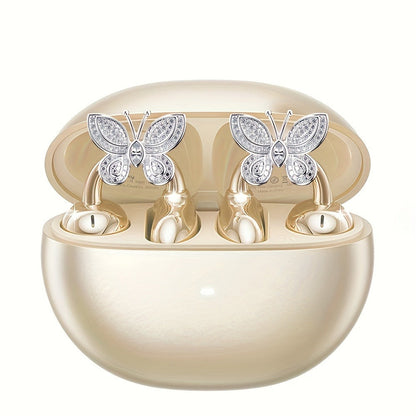 Clip On Wireless Earbuds Open Ear Bluetooth Headphones with Detachable Gemstone Earrings ANC for an Everyday Personal Care Routine
