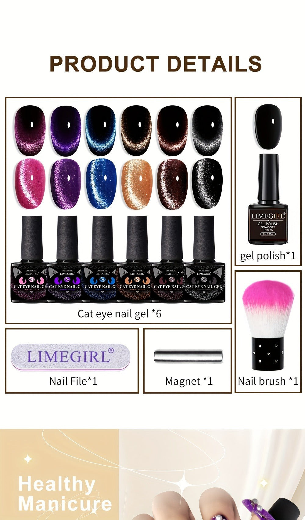 Cat Eye Gel Polish 8ml Holographic Chameleon Flash – Magnetic Sand 3D Color-Shifting Semi-Permanent UV LED Gel Varnish for Salon & Home DIY