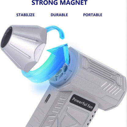 130000 RPM USB Turbo Fan Cleaner, Portable Handheld Electric Air Blower for Car Detailing, Dust Removal