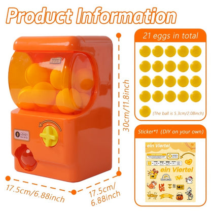 Gachapon Machine for Home, Mini Capsule Toy Vending Machine Novelty Gift for Kids Adults Couples Anniversary Birthday Party Christmas