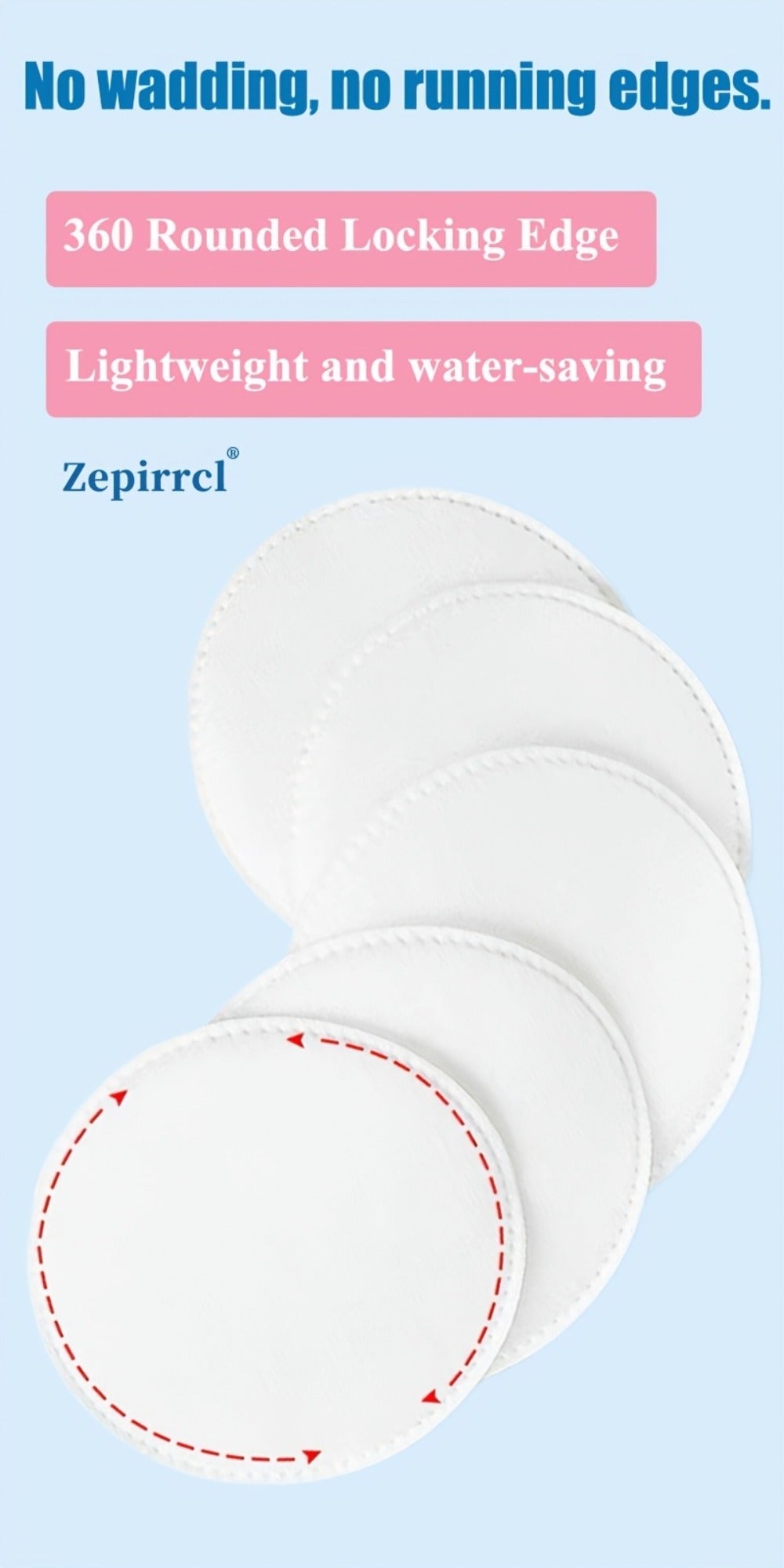 Cotton Rounds Makeup Remover Pads 600pcs – Soft Lint-Free Disposable Facial Cleansing Pads for All Skin Types, Toner Application