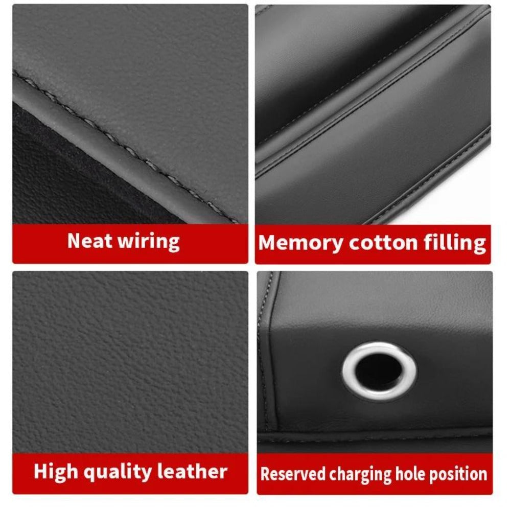 Seat-Gap Car Organizer with Cup Recess and Phone Storage in Four Color Pairs or Left-Side Black Pack