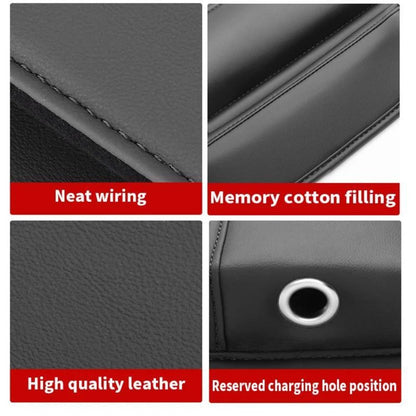 Seat-Gap Car Organizer with Cup Recess and Phone Storage in Four Color Pairs or Left-Side Black Pack