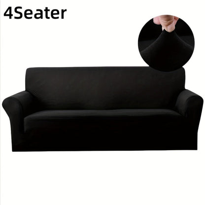 Sofa Cover Elastic Stretch Slipcover for 1, 2, 3 or 4-Seater Sofas in Seven Solid Colors with Model-Specific Size and Color Options