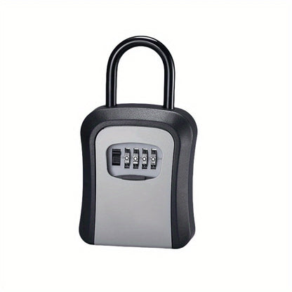Wall-Mounted Key Lock Box with Resettable Password – Outdoor Key Safe Box, Security Lock Box for Home Garage Garden Office Store