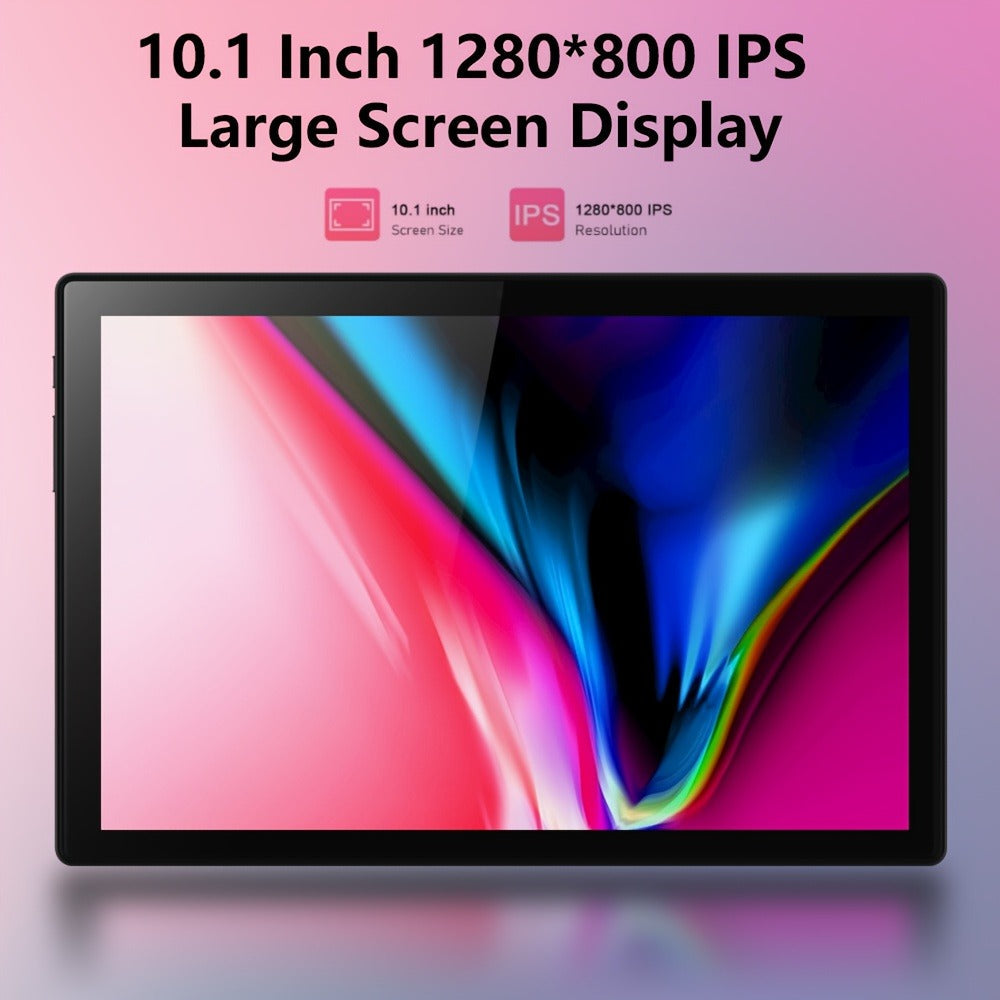 Pink 2-in-1 Android Tablet 10.1 Inch 6GB RAM 128GB ROM 5G WiFi with Keyboard Mouse Case Stylus for an Everyday Personal Care Routine