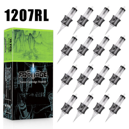 Tattoo Cartridge Needles with Frotage Label, 26 Retained RL RLT RS CM and M1 Cartridge Size Options