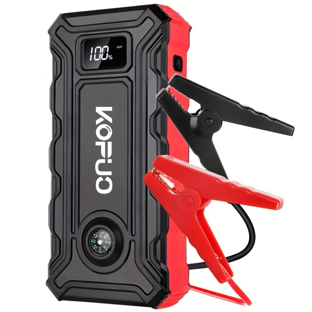 Red or Green Jump Starter with Digital Battery Display and Smart-Clip or Straight-Clip Cable Options